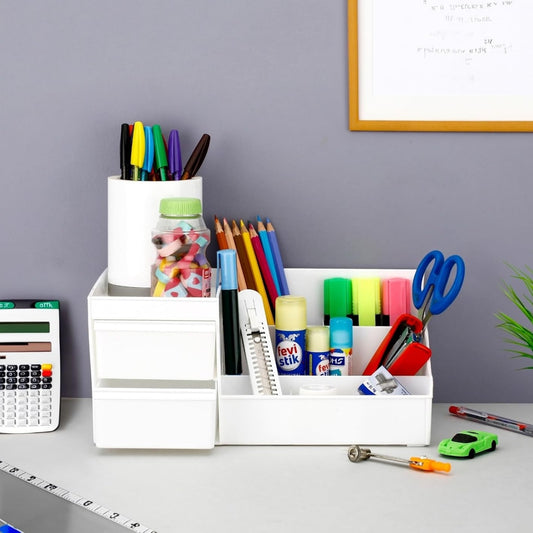 Desk Organizer Box with Drawer