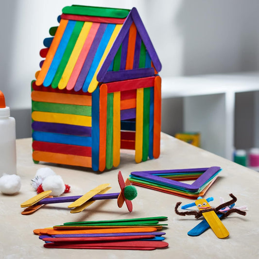 Ice Cream Sticks Colored | 50 Sticks