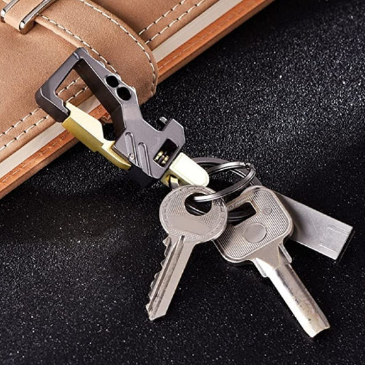 Heavy Duty Stainless Steel Keychain with Built-in Bottle Opener