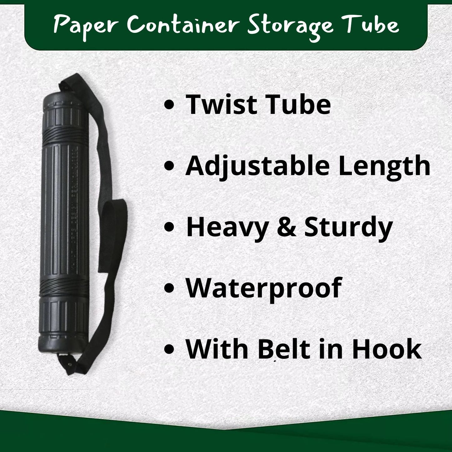 Paper Storage Tube with Strap