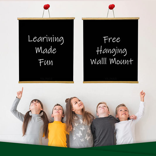 Rolled up Black Board Chalk Board for Kids, Office Supplies