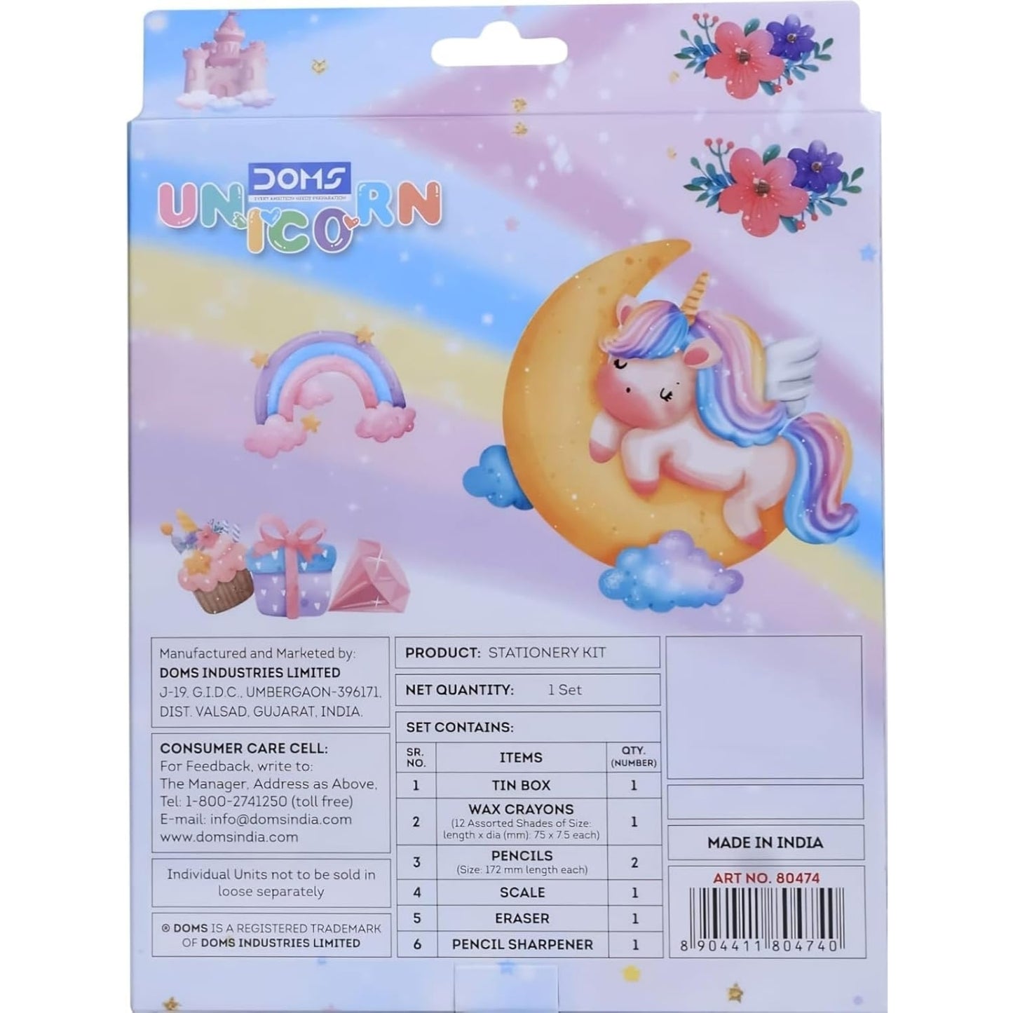 DOMS Unicorn Theme Stationery Kit