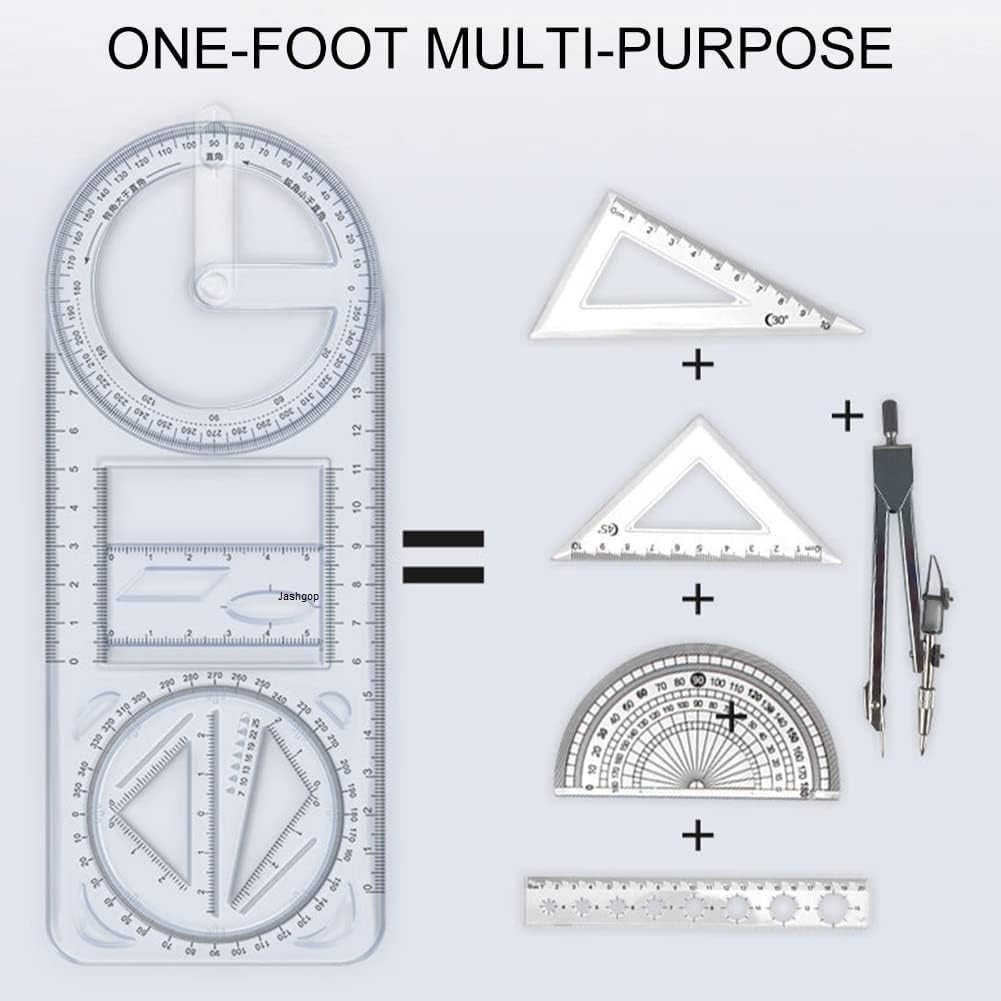 Geometric Drawing Ruler Movable