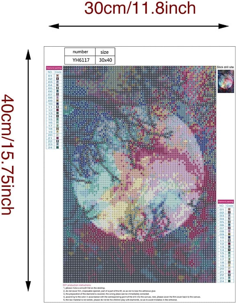 5D Diamond Painting Kit (Moon)