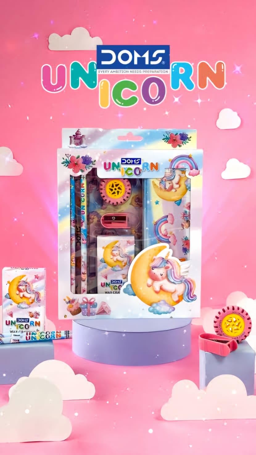 DOMS Unicorn Theme Stationery Kit