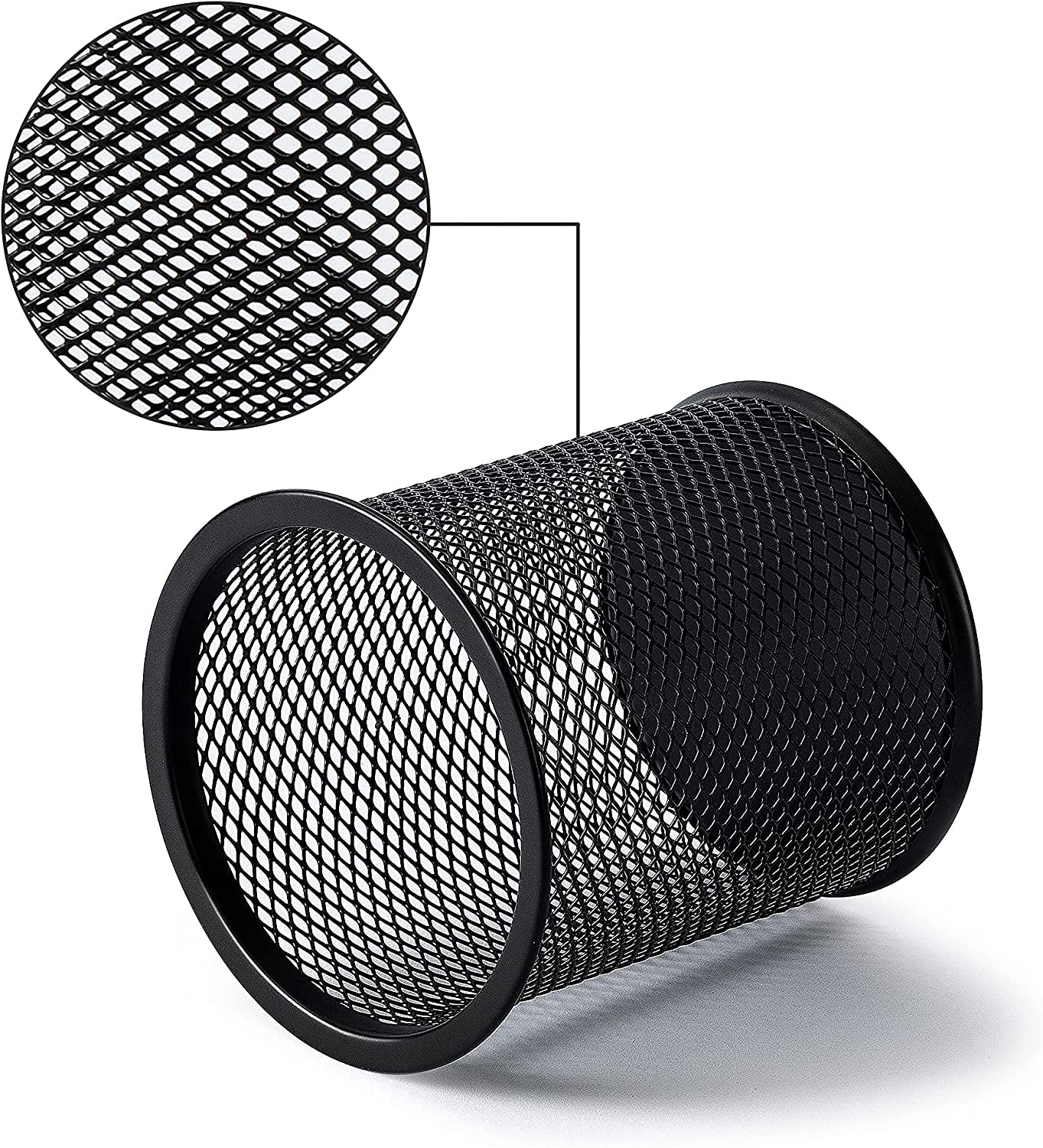 Black Mesh Pen Holder for Desk & Study Table