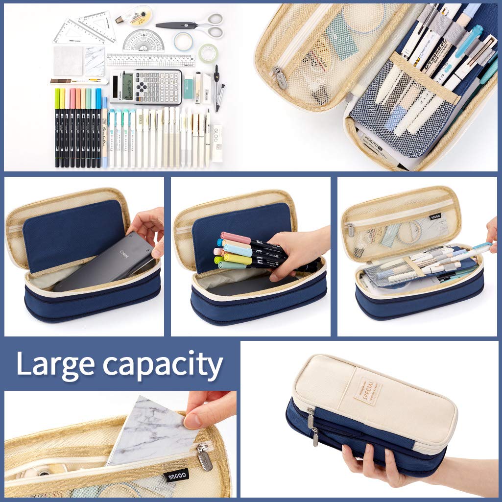 Canvas Big Capacity Pencil Case