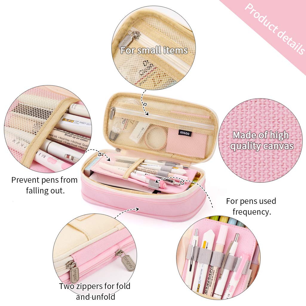 Canvas Big Capacity Pencil Case