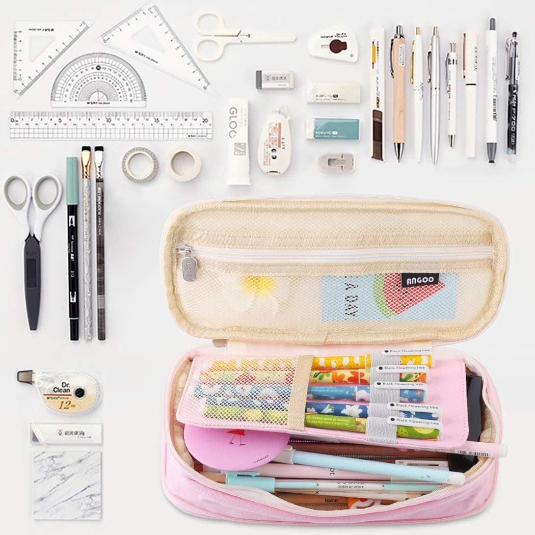 Canvas Big Capacity Pencil Case