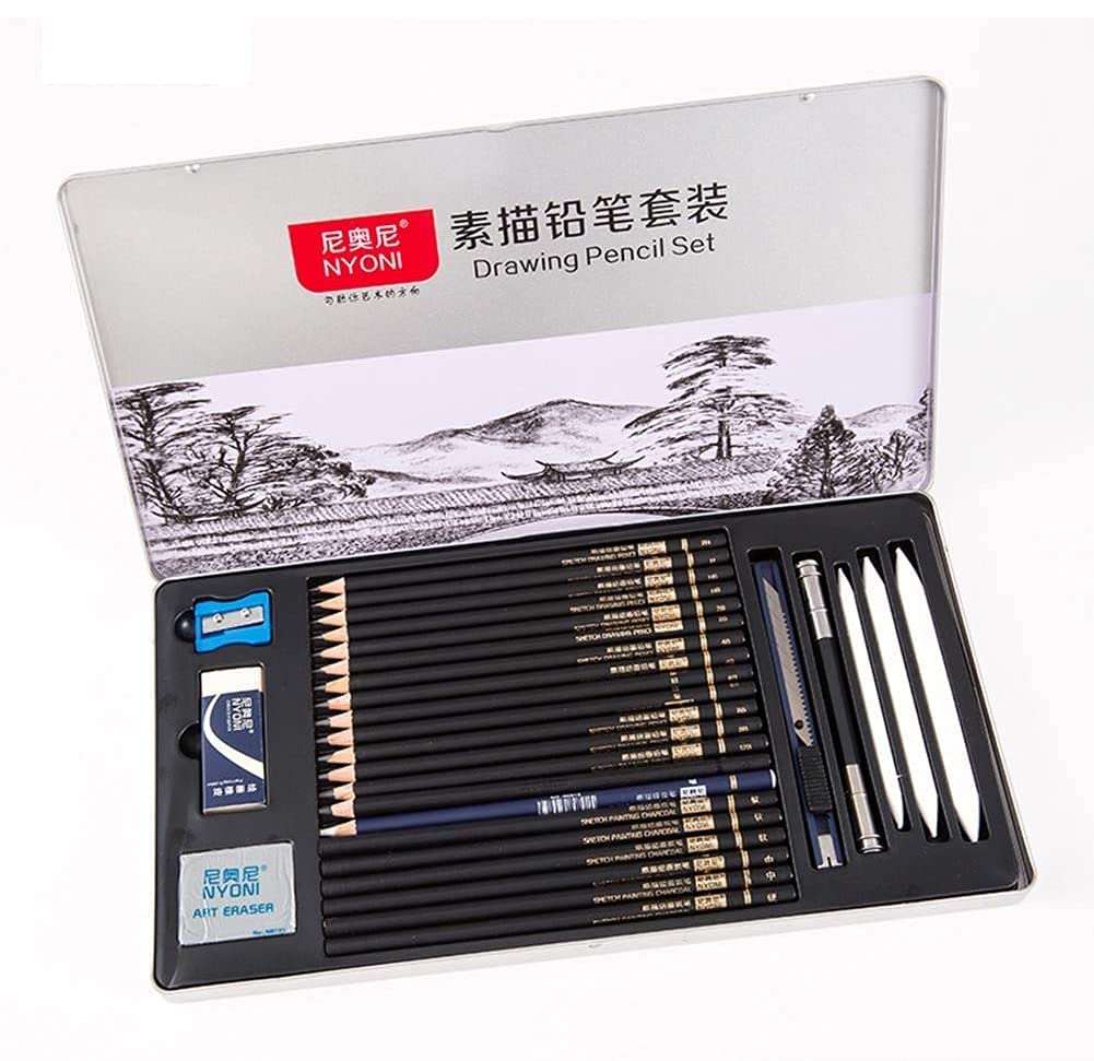 Drawing Sketching Art Tool Kit 29 Pcs