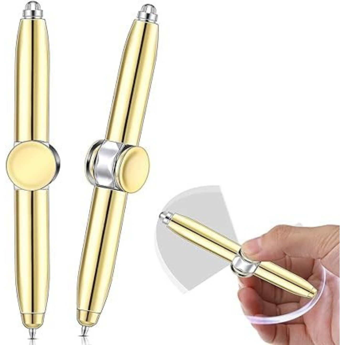 Rotatable Spinning Pen with LED Light