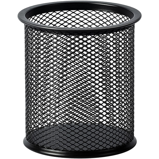 Black Mesh Pen Holder for Desk & Study Table