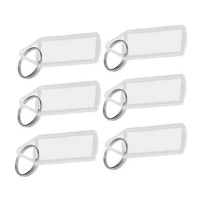 Keychain with Name Tag White