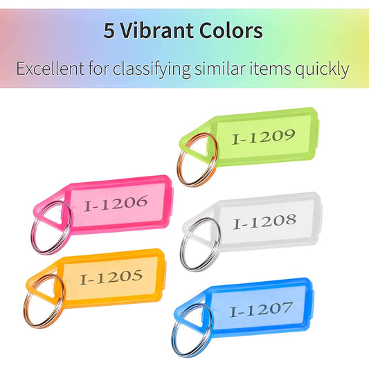 Keychain with Name Tag Multi Color