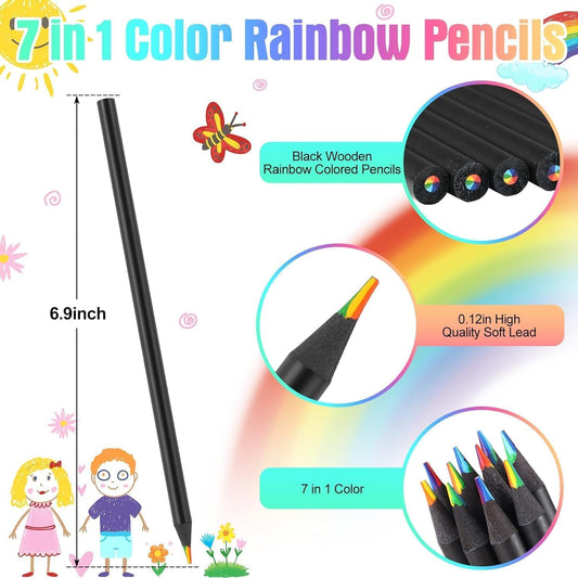Rainbow Colored Pencils Set 12Pcs