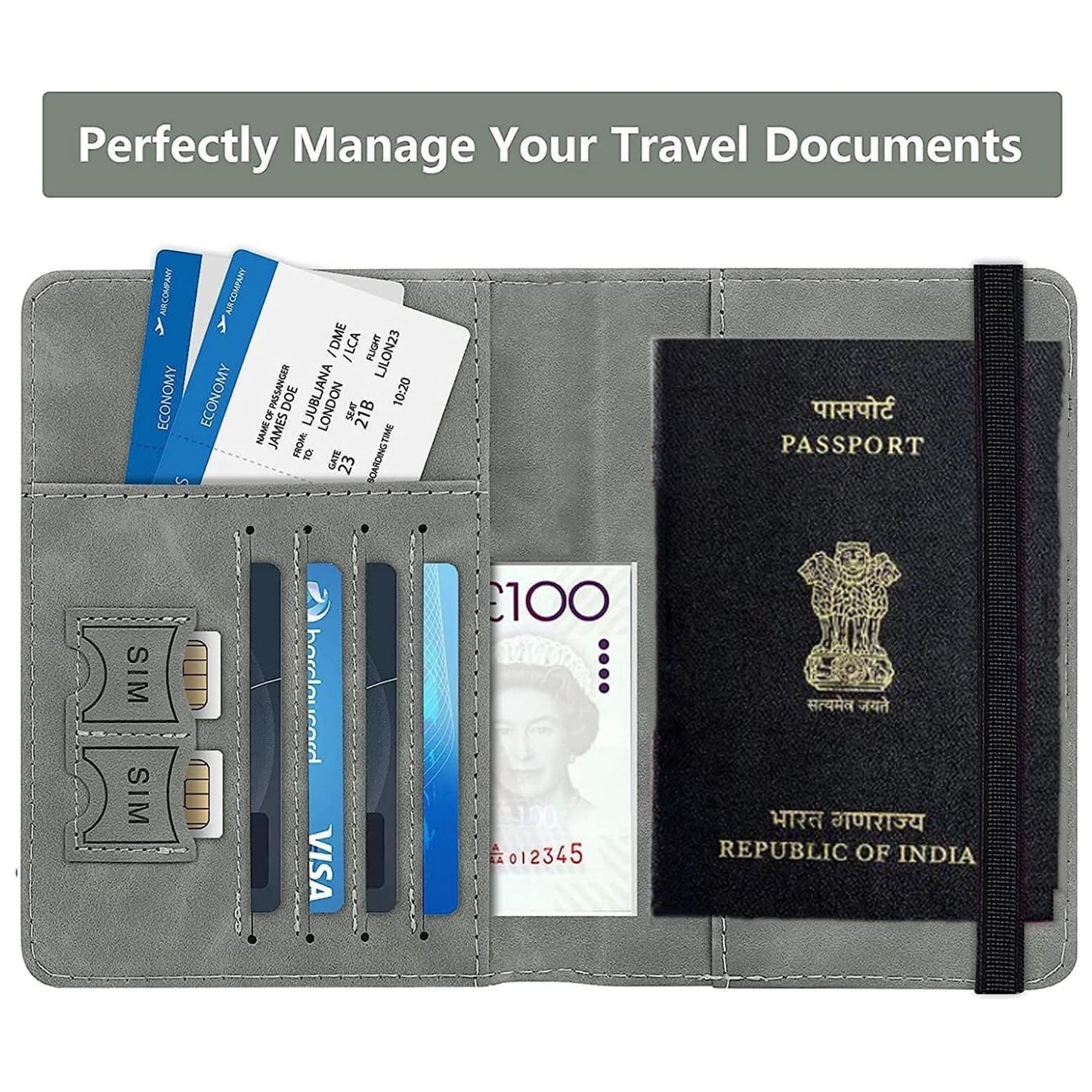Leather Passport Holder