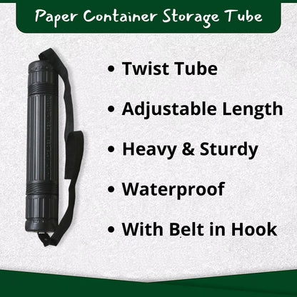 Paper Storage Tube with Strap