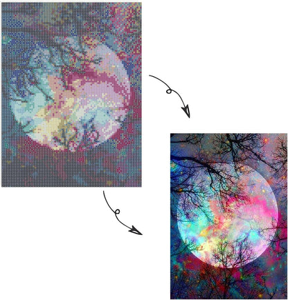 5D Diamond Painting Kit (Moon)