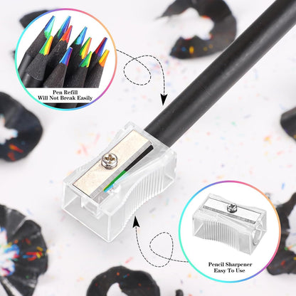 Rainbow Colored Pencils Set 12Pcs