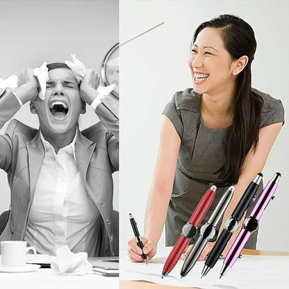 Rotatable Spinning Pen with LED Light