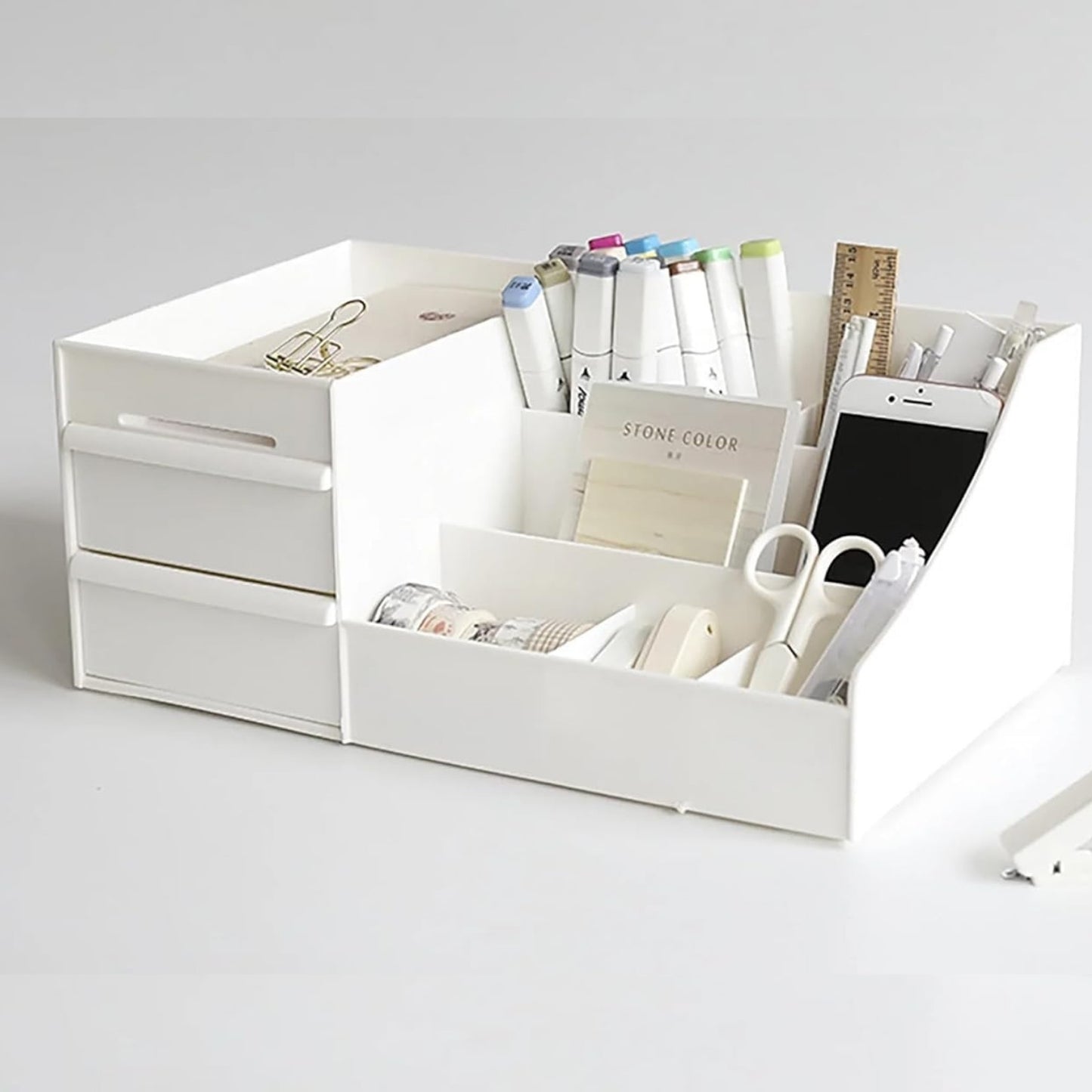 Desk Organizer Box with Drawer
