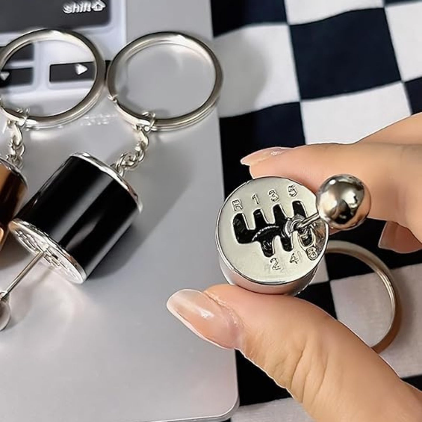 Gear Box Shifter Keychain