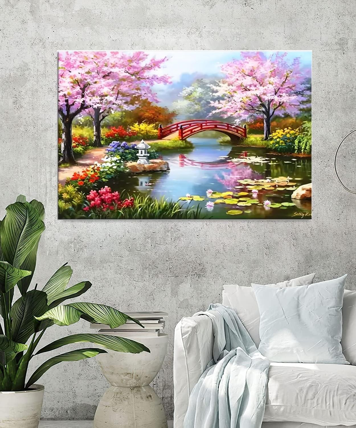 5D Diamond Painting Kit (River Bridge)