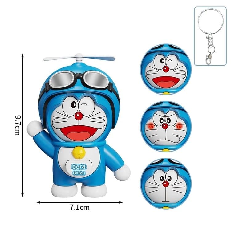 Cute Doraemon Face Changing Toy Keychain