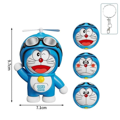 Cute Doraemon Face Changing Toy Keychain
