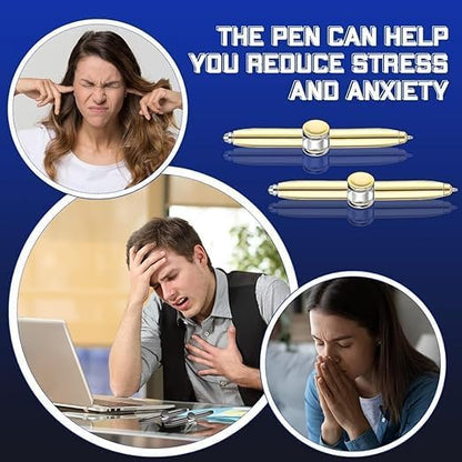 Rotatable Spinning Pen with LED Light