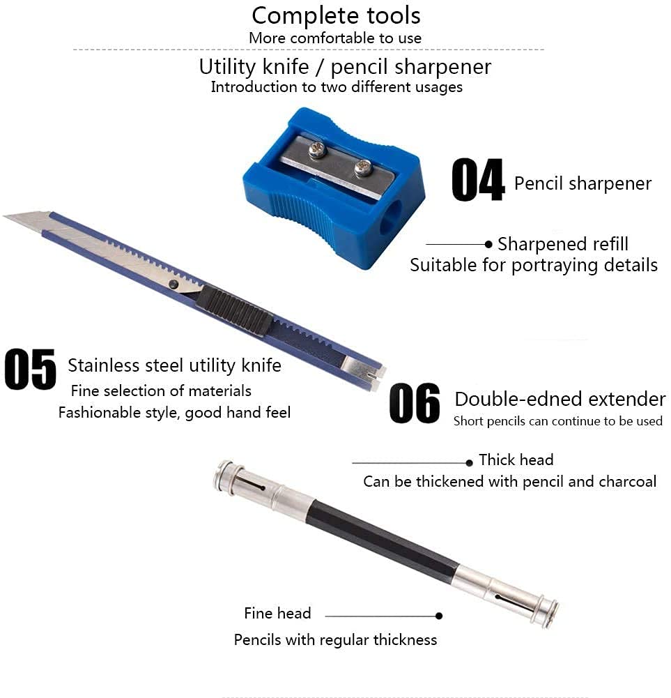 Drawing Sketching Art Tool Kit 29 Pcs