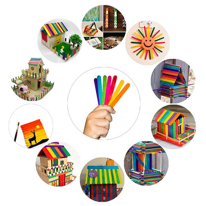 Ice Cream Sticks Colored | 50 Sticks