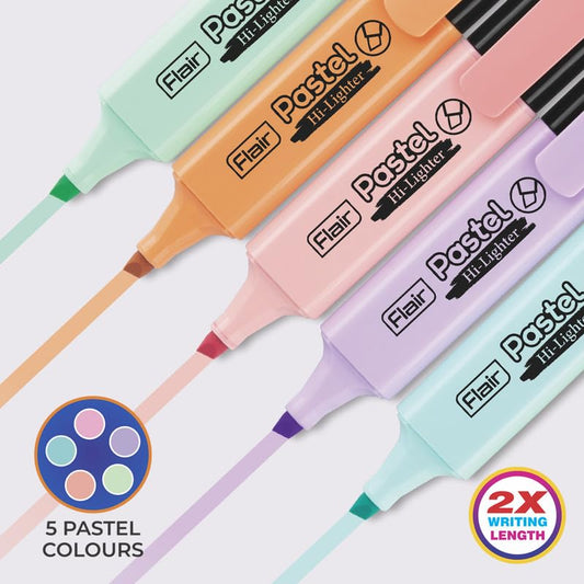 Flair Pastel Highlighter 5Pcs