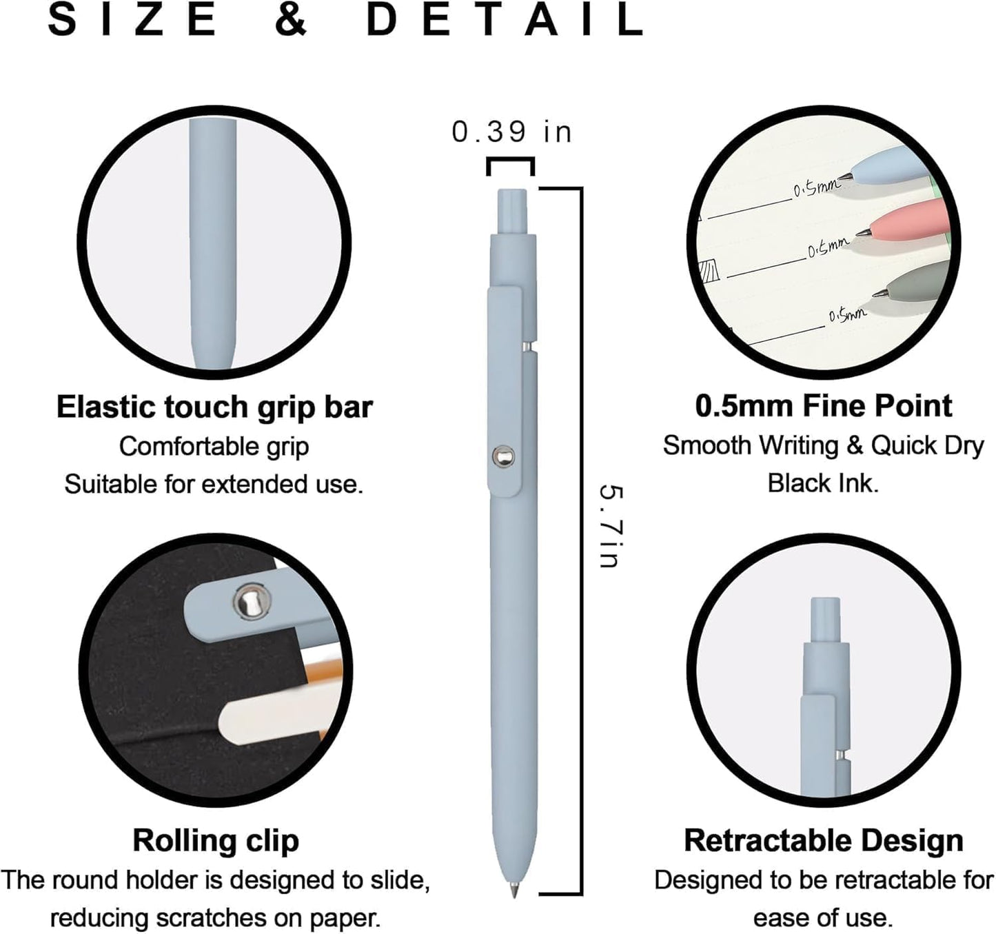 Star Traveler Ballpoint Pens Set – 5 Pcs