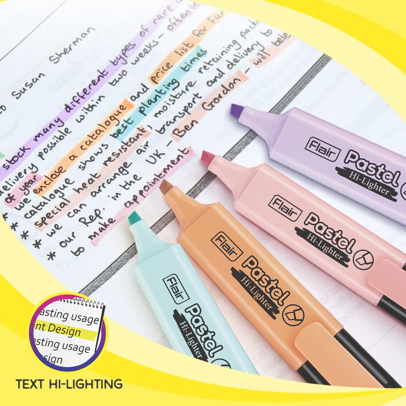 Flair Pastel Highlighter 5Pcs