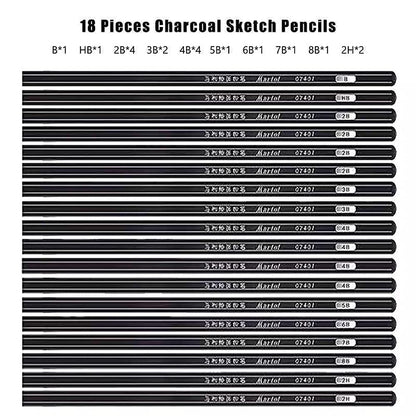 Drawing Sketching Pencil Set - 29 Pcs