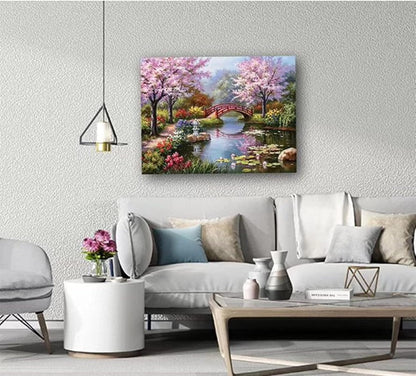 5D Diamond Painting Kit (River Bridge)