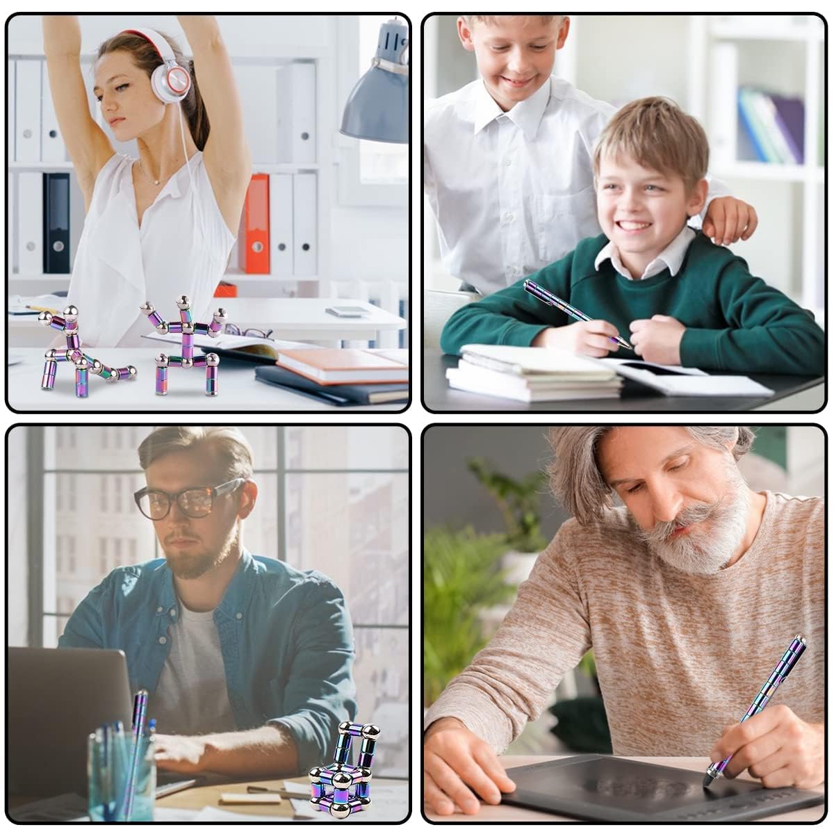 Rainbow Color Magnetic Toys Pen