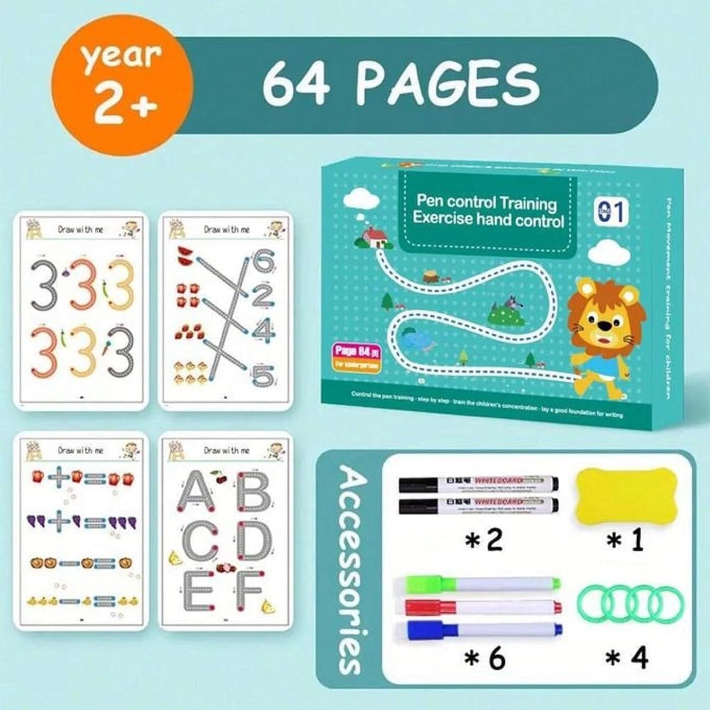 Magical Tracing Workbook 64 Pages