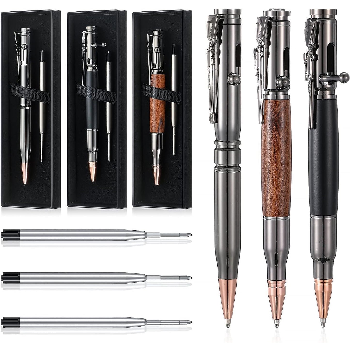 Bolt Action Pen Bullet Shaped Metal Pen
