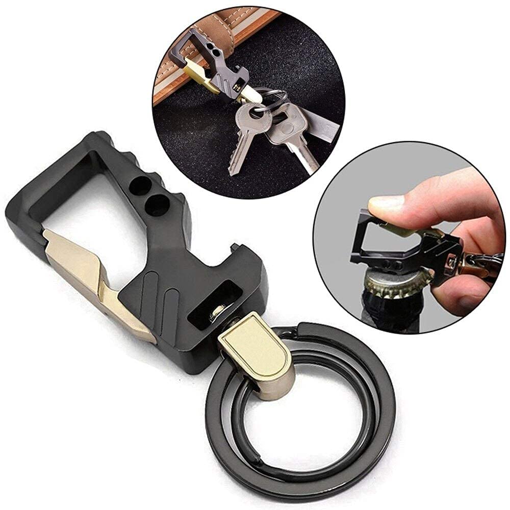 Heavy Duty Stainless Steel Keychain with Built-in Bottle Opener