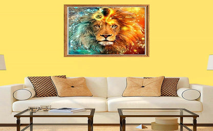 5D Diamond Painting Kit (Lion)