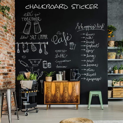 Self-Adhesive Black Board Peel & Stick Paper