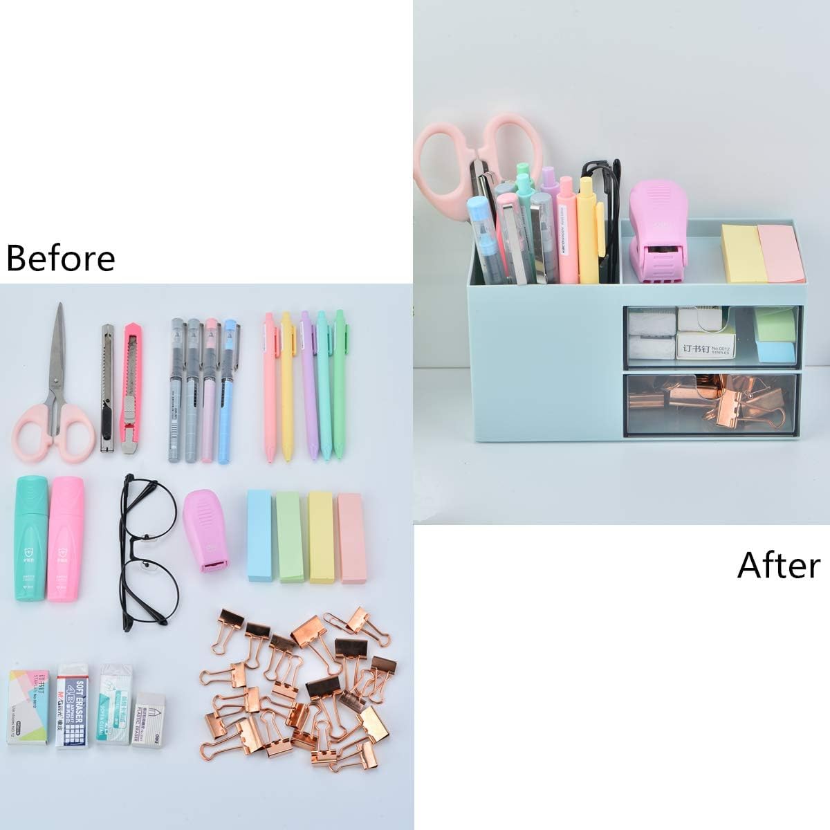 Desk Organizer with 2 Drawer