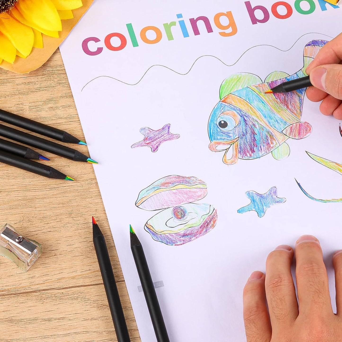 Rainbow Colored Pencils Set 12Pcs