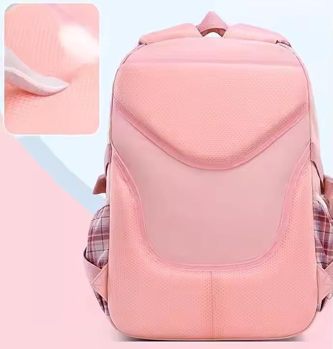 Korean Tie Bow Travel School Bag (Peach)