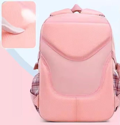 Korean Tie Bow Travel School Bag (Peach)