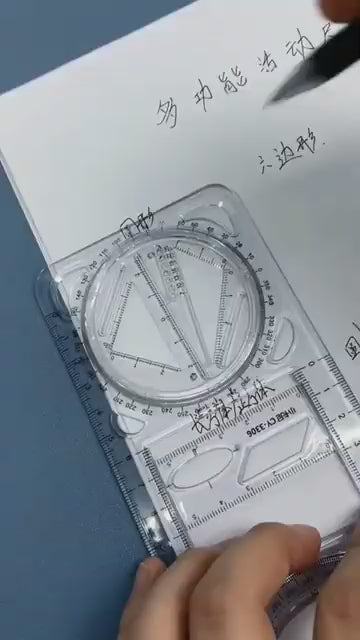 Geometric Drawing Ruler Movable