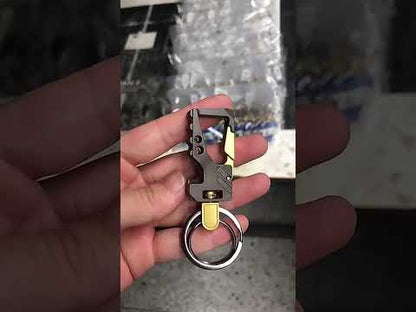 Heavy Duty Stainless Steel Keychain with Built-in Bottle Opener