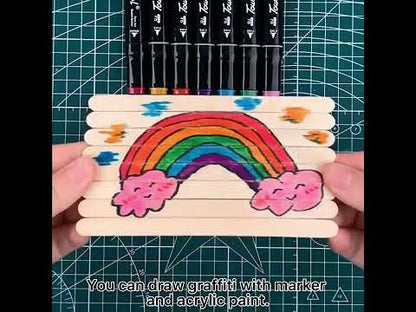 Ice Cream Sticks Colored | 50 Sticks